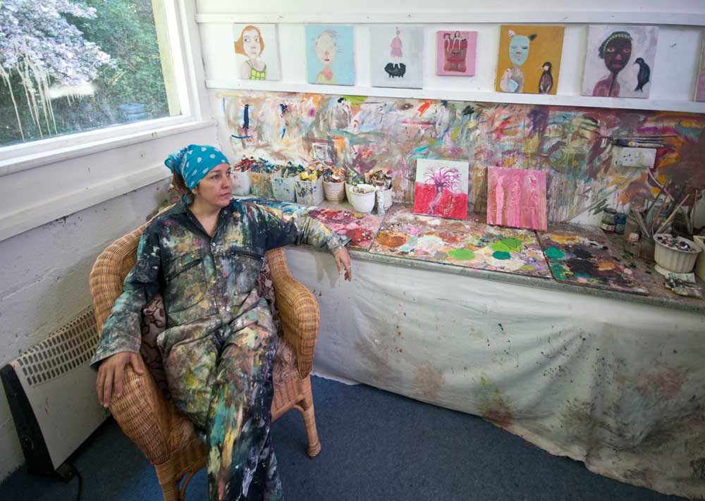 siobhan purdy in her studio at krowji